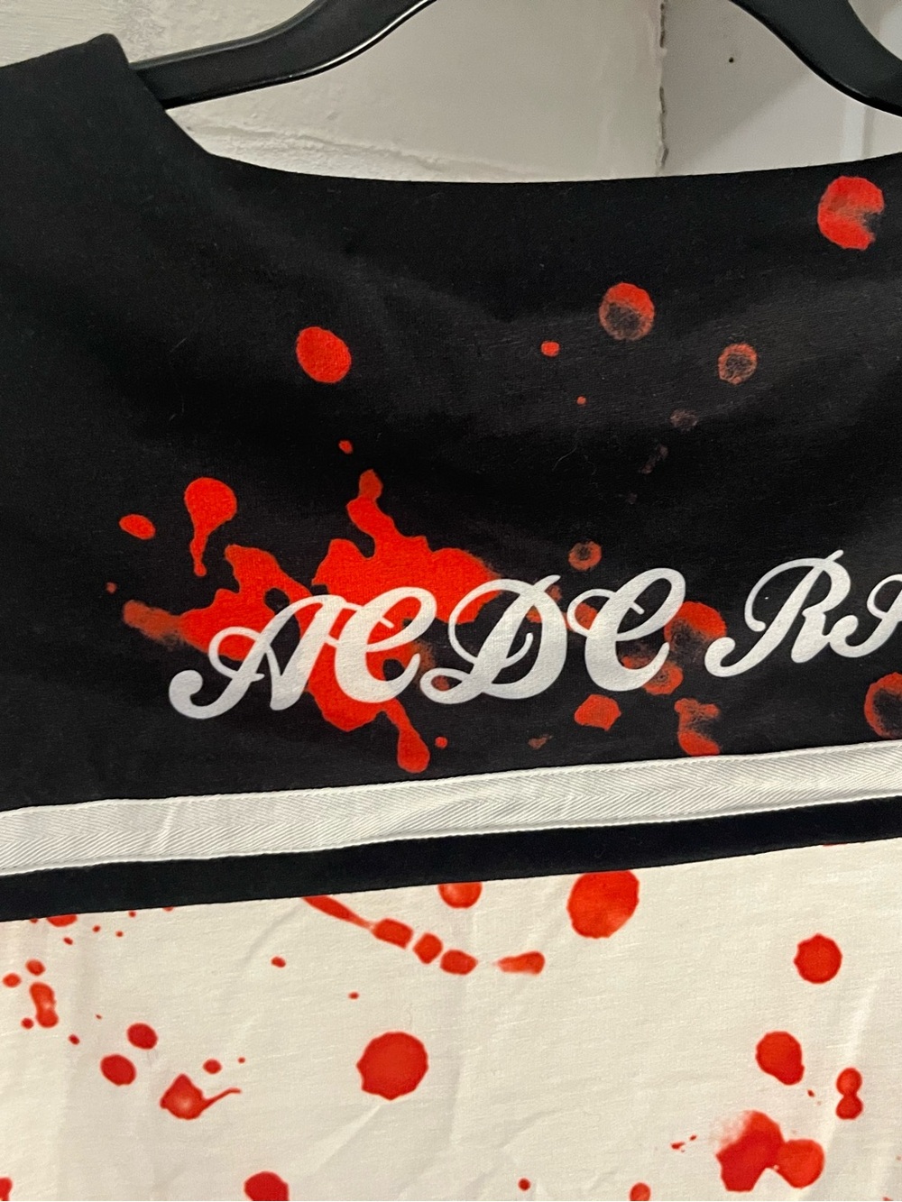 ACDC Rag White Sailor-Style Top with Red Splatter - Picture 4 of 6